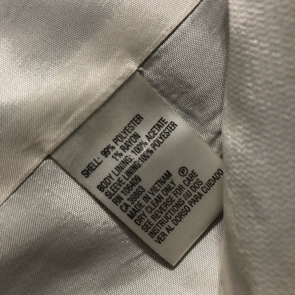 Tahari Suit Blazer Skirt Woman size 6 & 10 p Black stripe professional classy - Picture 9 of 16